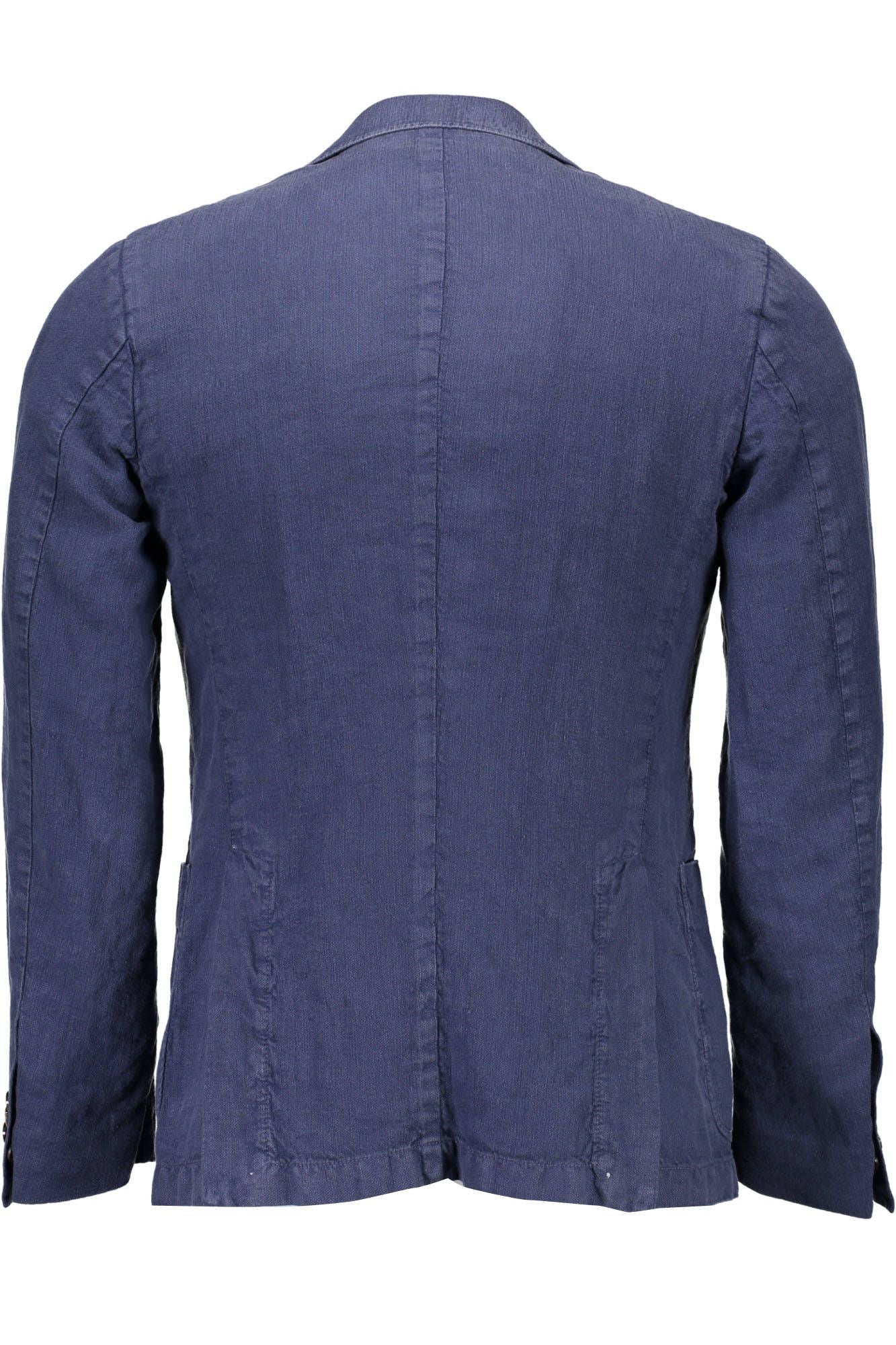 Veste Classique en Lin Élégante Gant - Bleu Serene