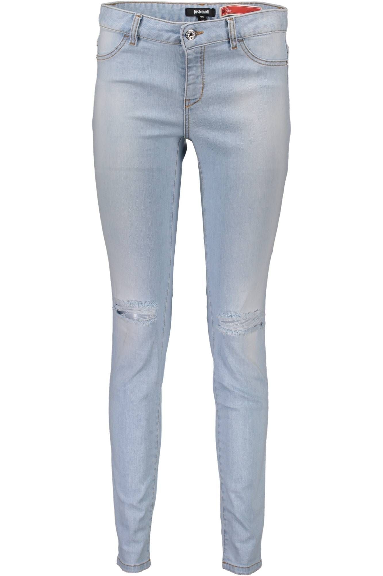 Just Cavalli élégant jean en denim bleu clair délavé