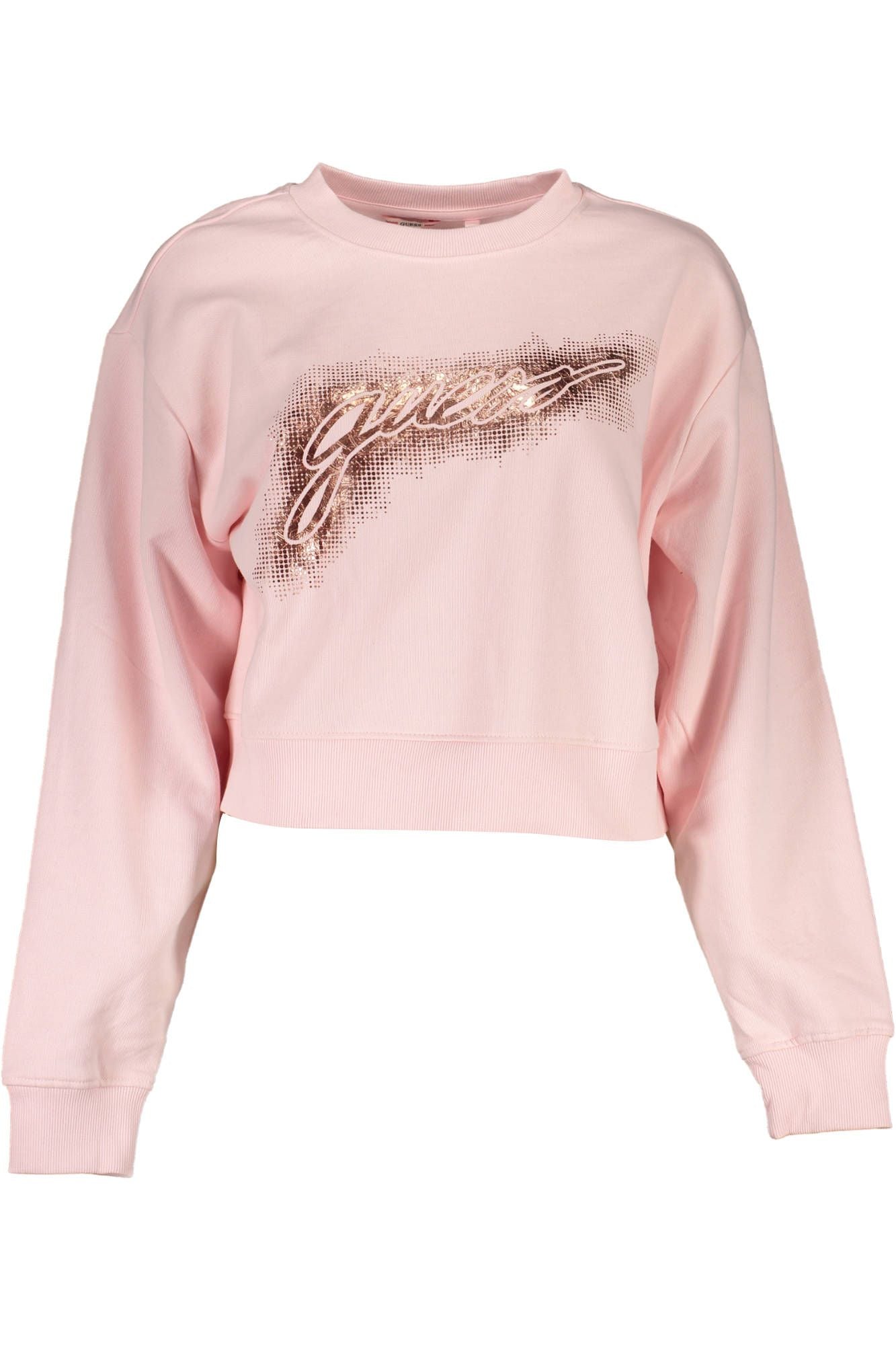 Guess Jeans Chic Sweat-shirt Rose En Coton Biologique