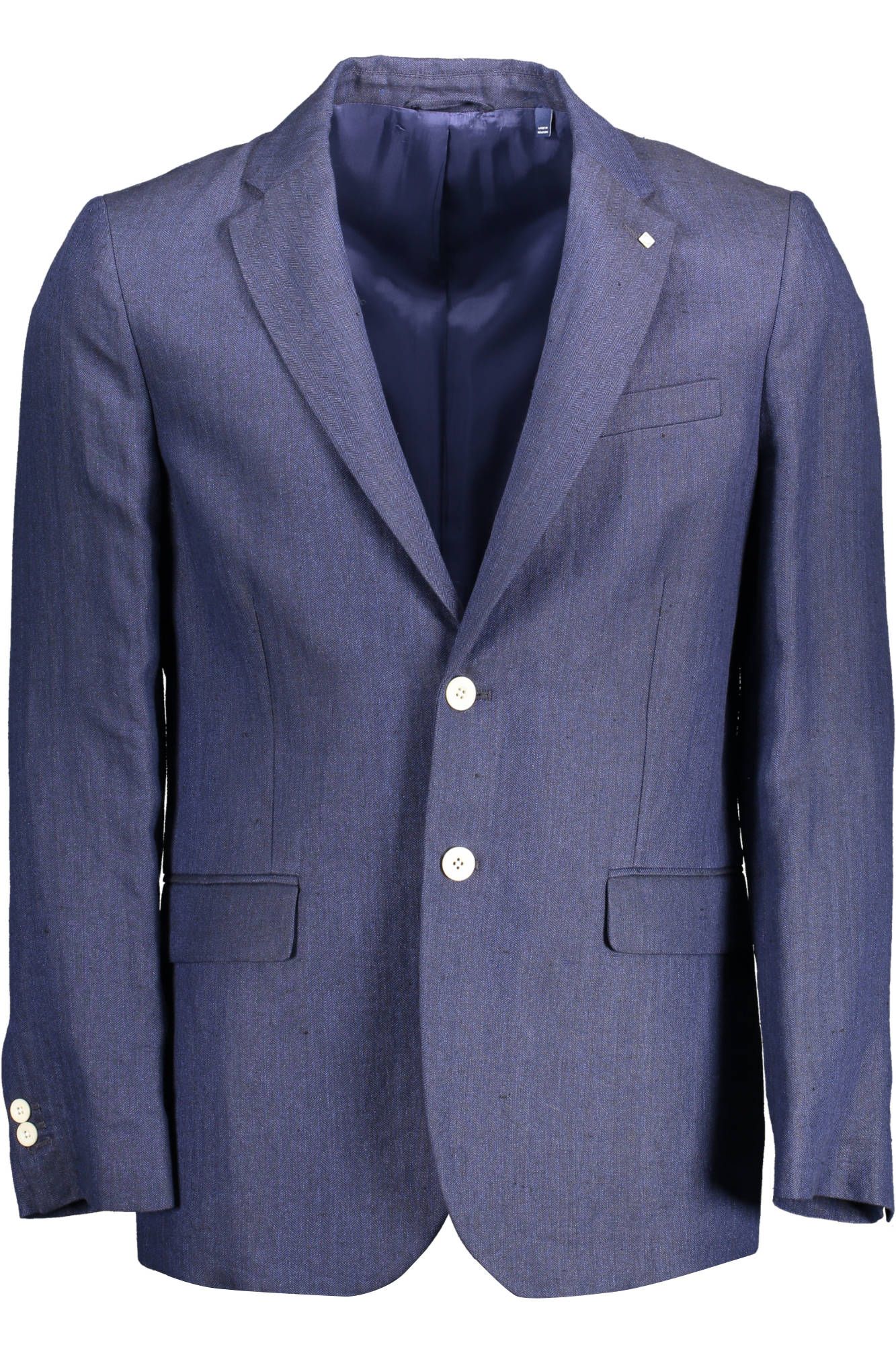 Gant Veste classique élégante en lin bleu