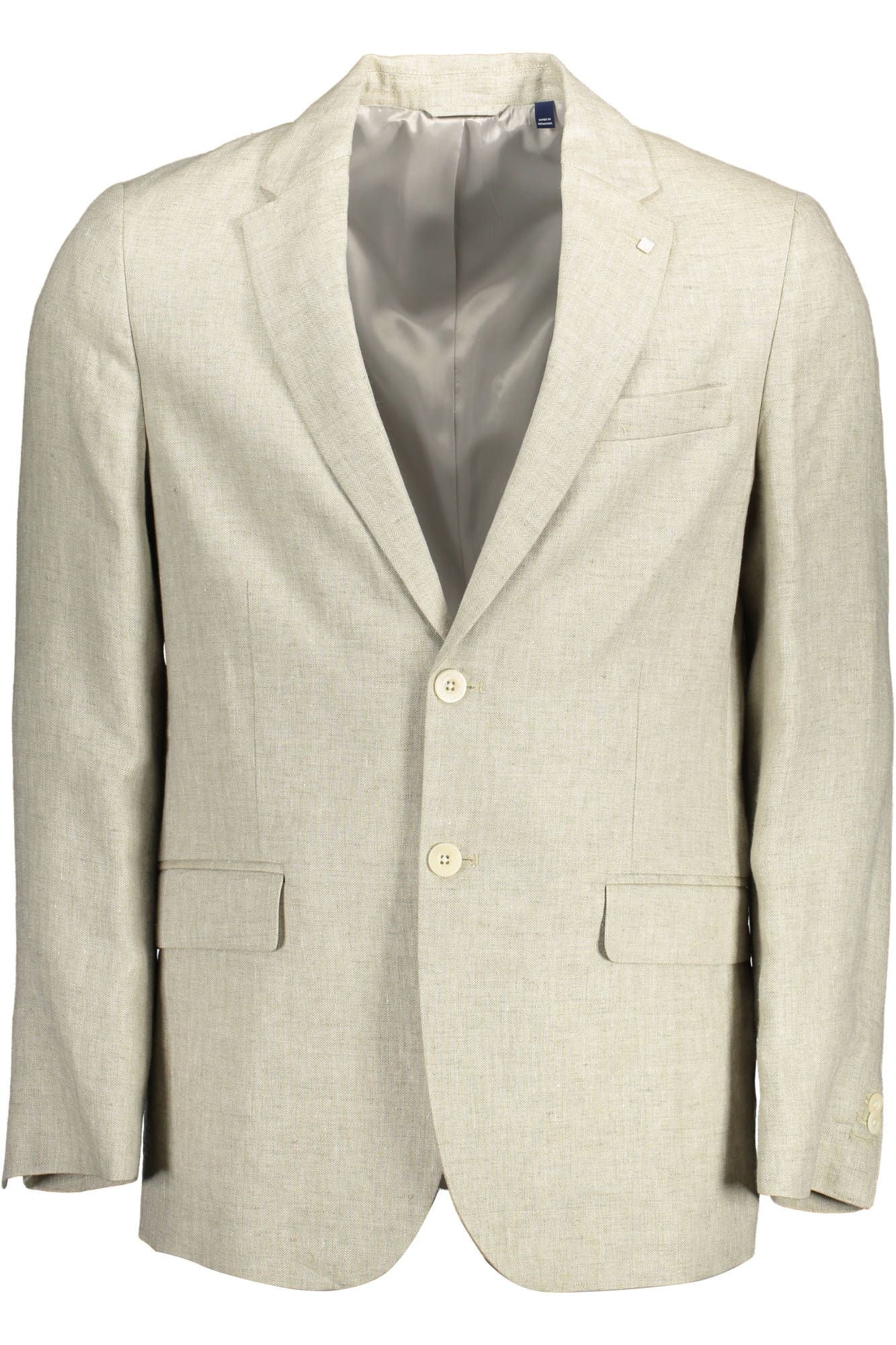 Gant Veste classique en lin beige avec logo