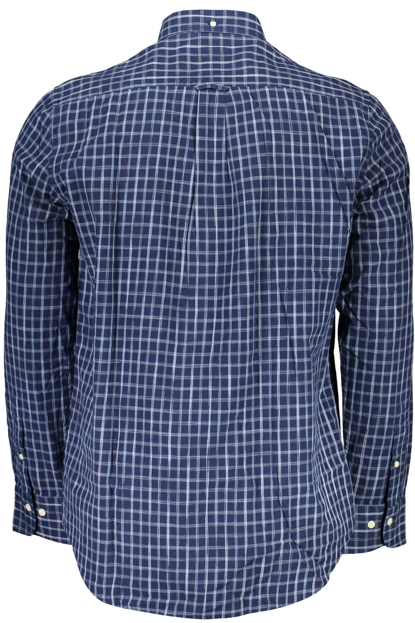 Gant Chemise élégante bleue en coton biologique pour homme