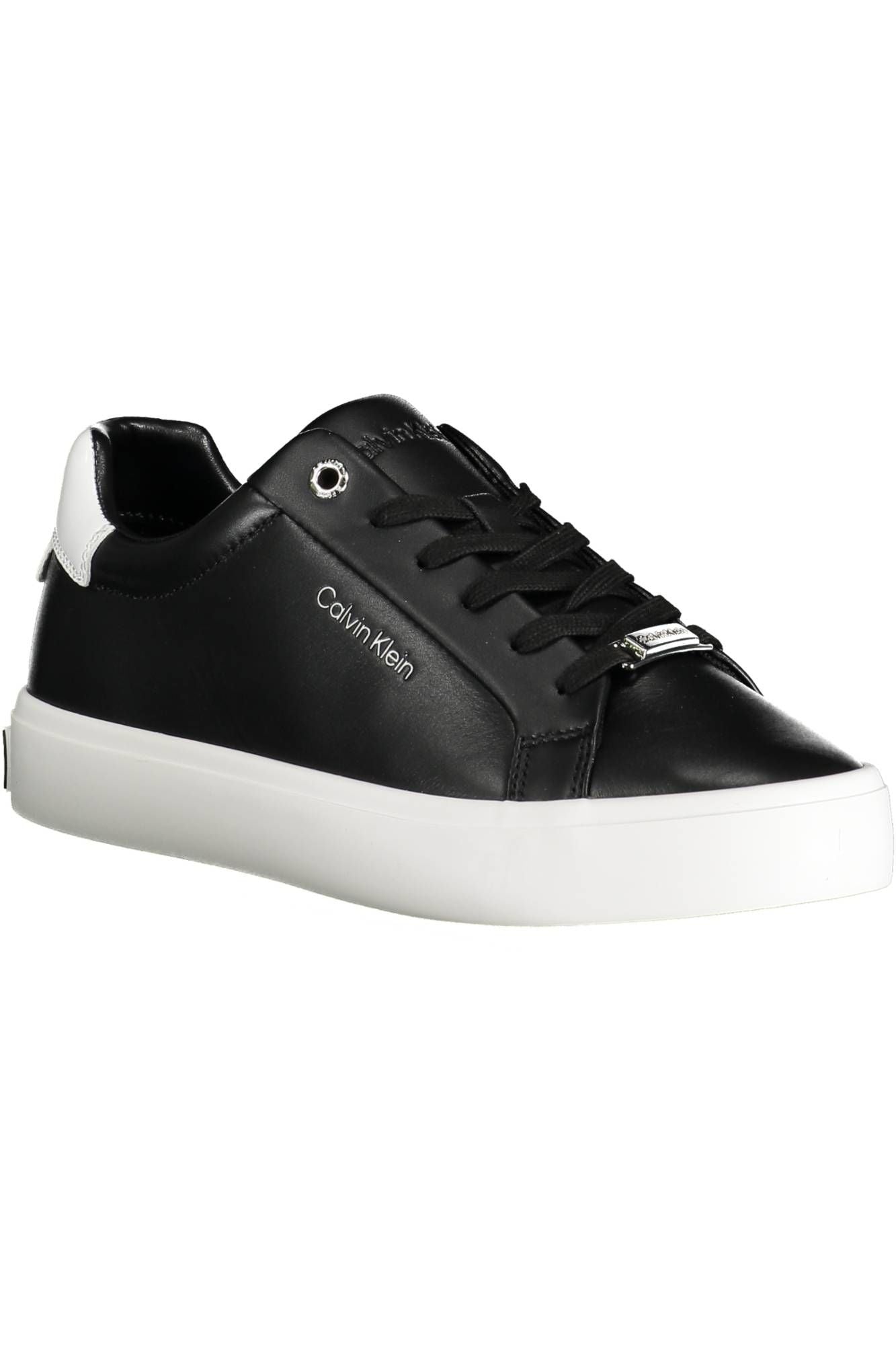 Calvin Klein Black Leather Women Sneaker