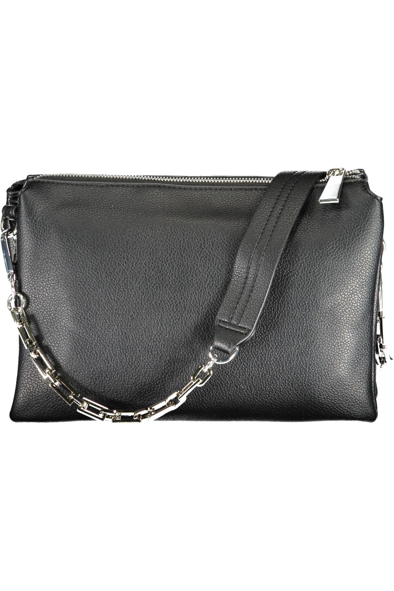 BYBLOS Elegant Chain-Handle Black Shoulder Bag