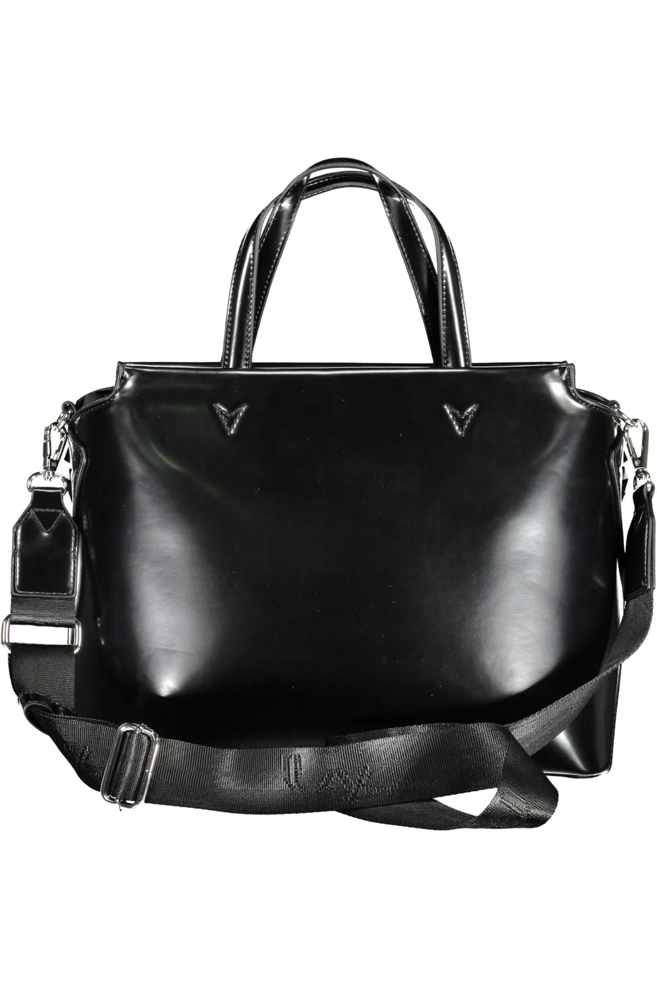 BYBLOS Elegant Black Two-Handle Bag with Contrasting Details