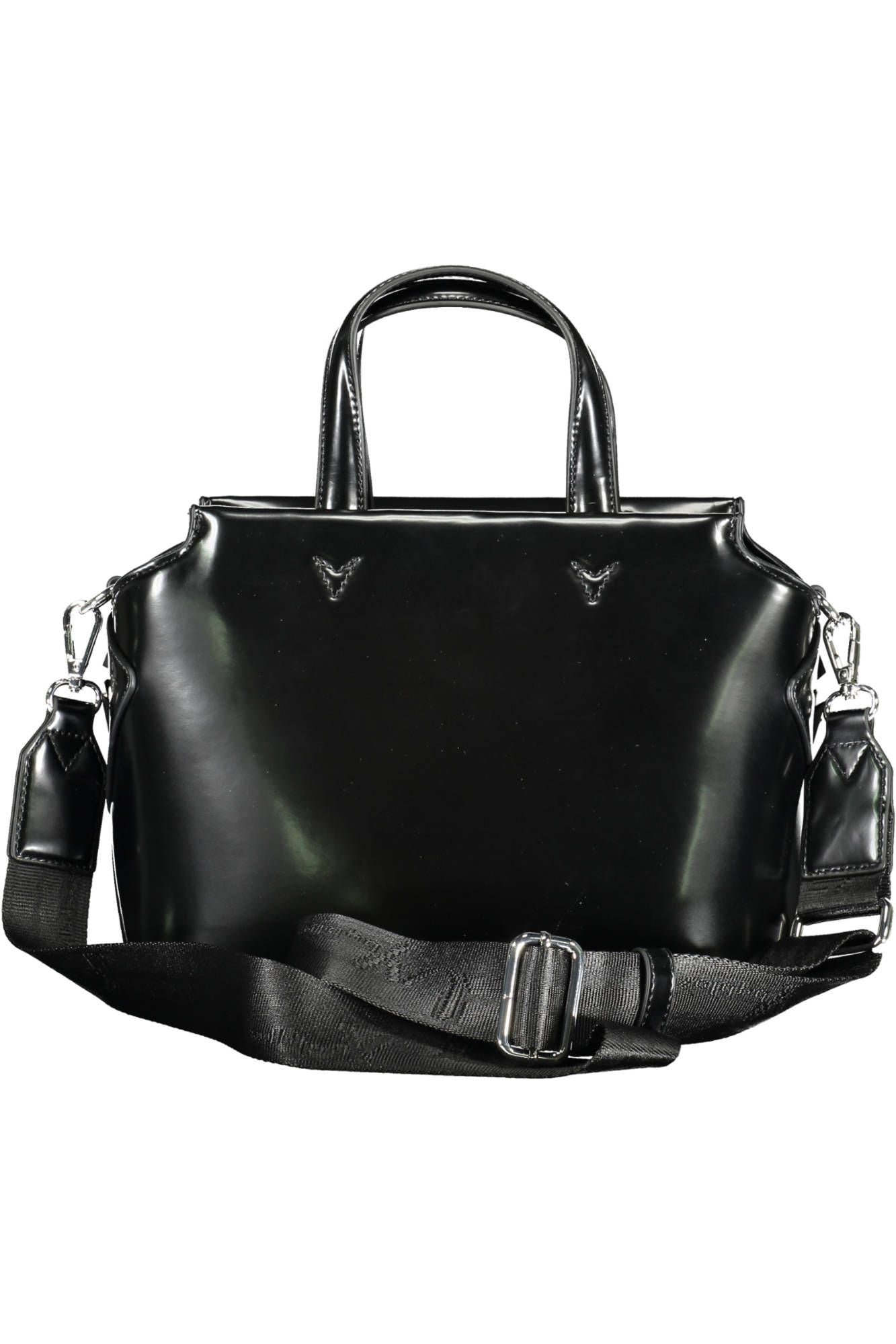 BYBLOS Elegant Black Two-Handle Bag with Contrasting Details