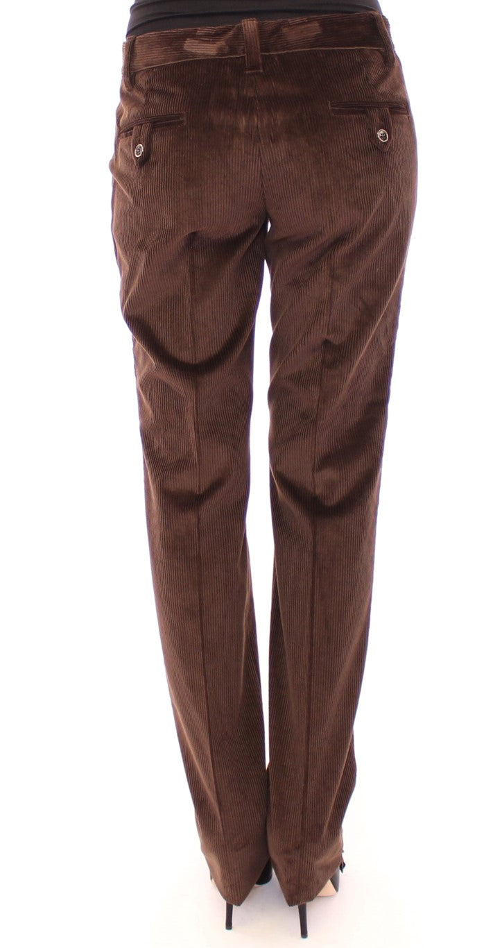 Dolce &amp; Gabbana Pantalon élégant en coton marron