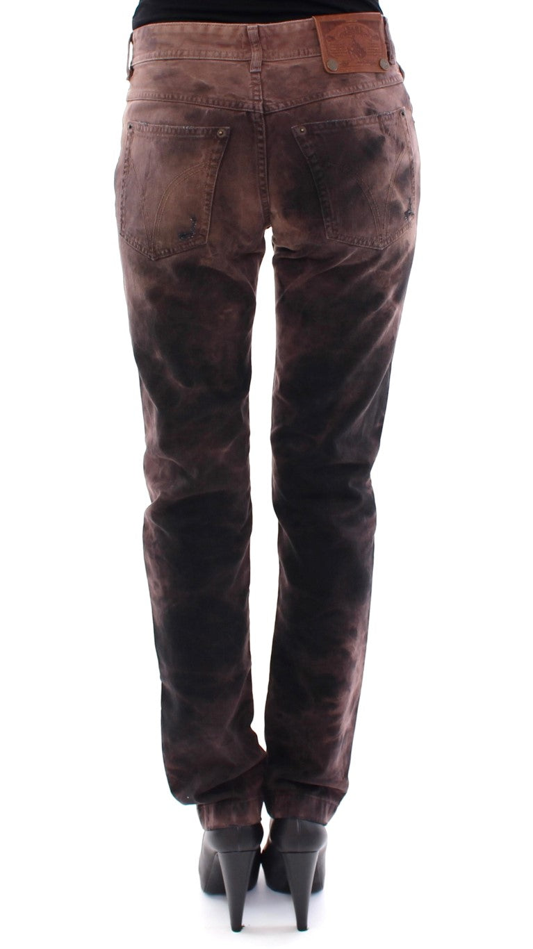 Dolce &amp; Gabbana Pantalon élégant en coton marron