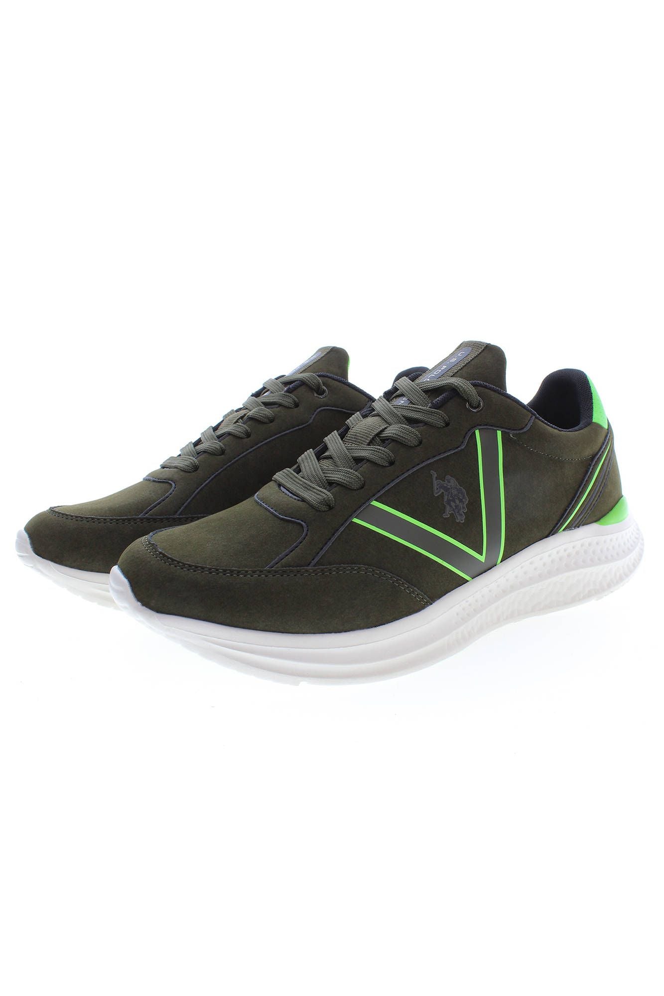 U.S. POLO ASSN. Green Polyester Men Sneaker