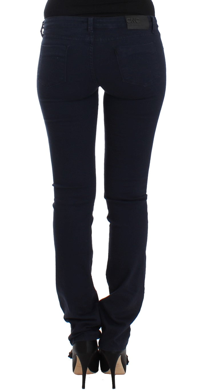 Costume National Chic Bleu Jambe Droite Denim Delight