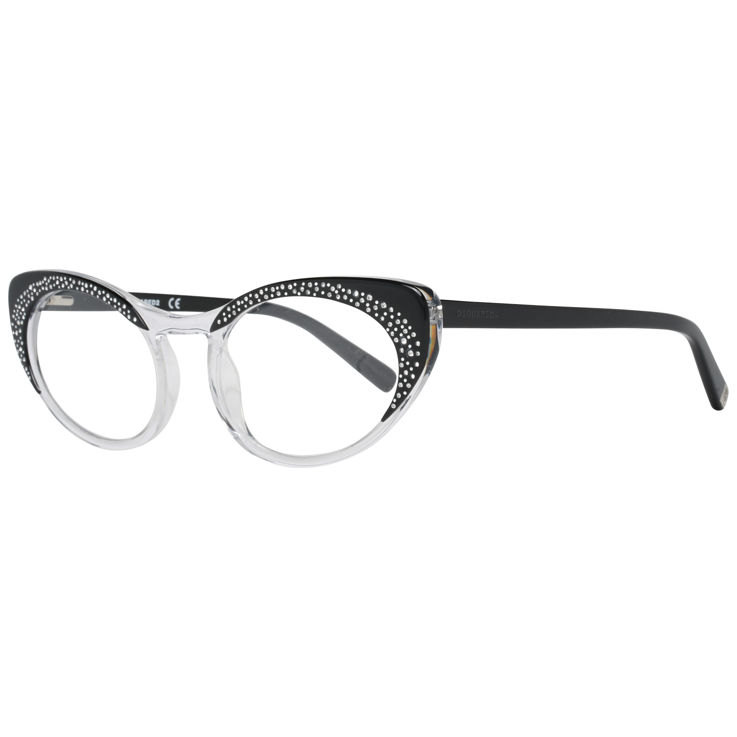 Lunettes de créateur à monture complète Dsquared² Chic noires