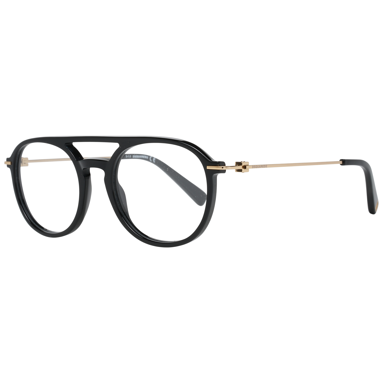 Lunettes de créateur à monture complète noires élégantes Dsquared²