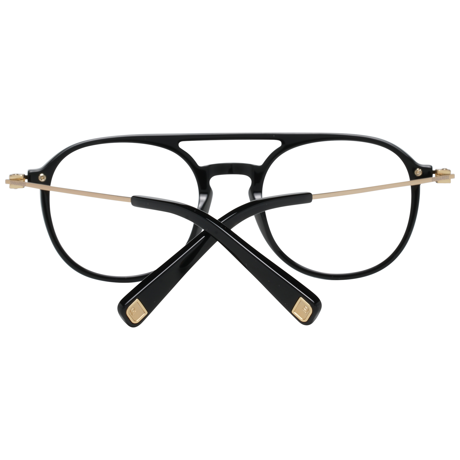 Lunettes de créateur à monture complète noires élégantes Dsquared²