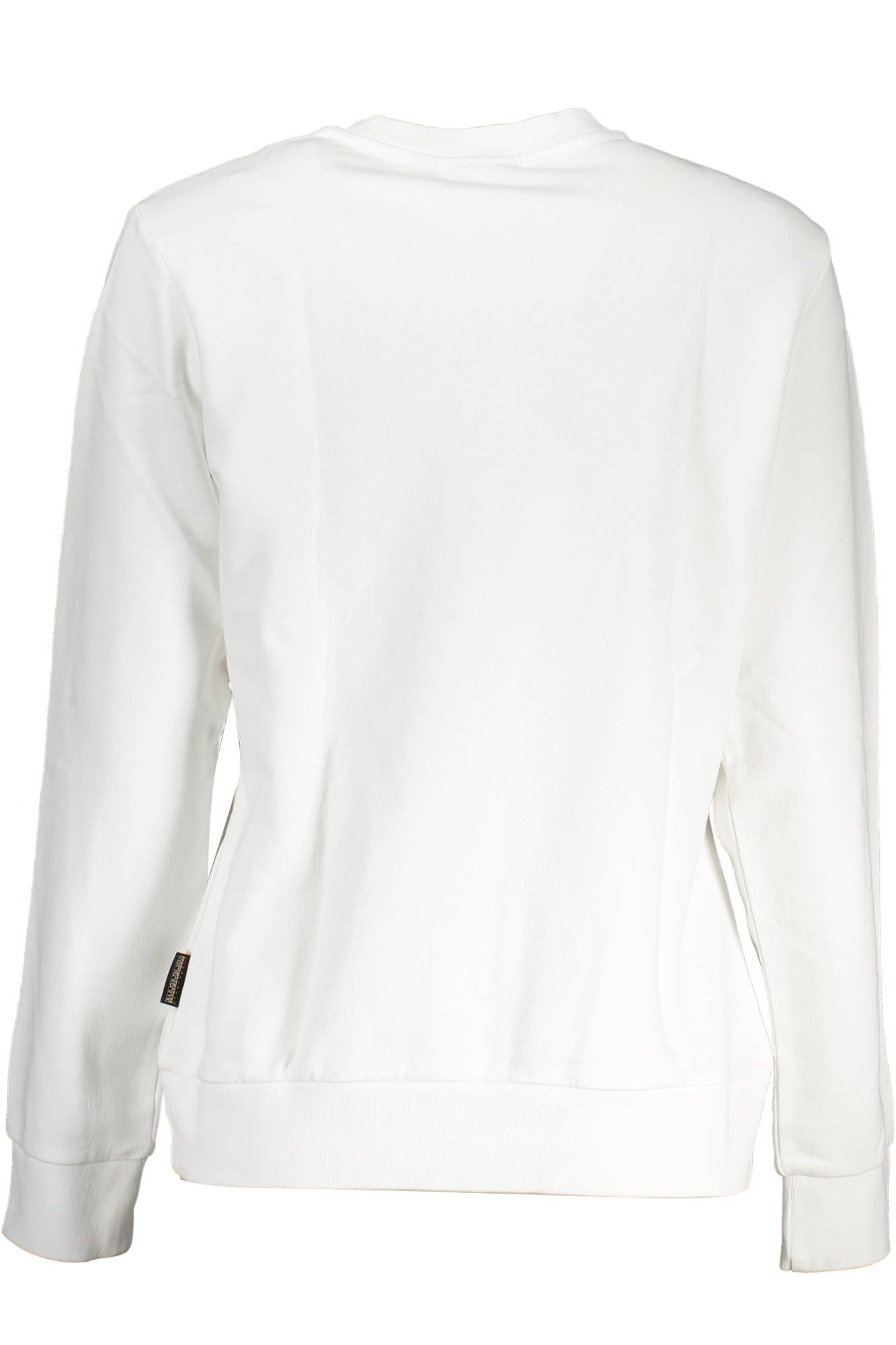 Napapijri Elegant White Cotton Crew Neck Sweatshirt