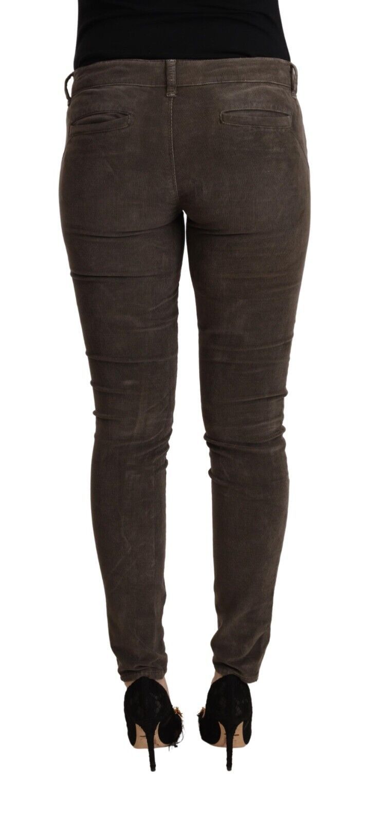 Jean skinny marron coupe slim Acht Chic