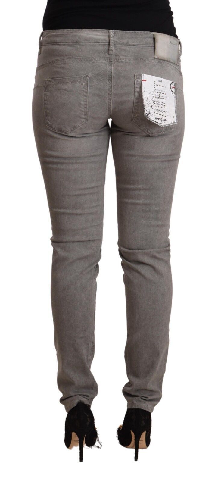 Acht Chic Jean skinny taille basse en coton mélangé