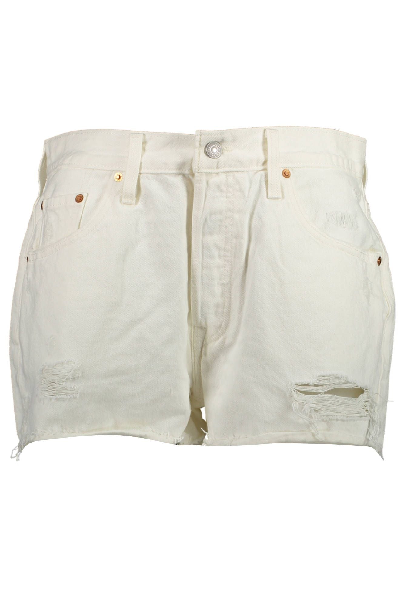 Levi's Short en jean blanc chic avec un attrait classique