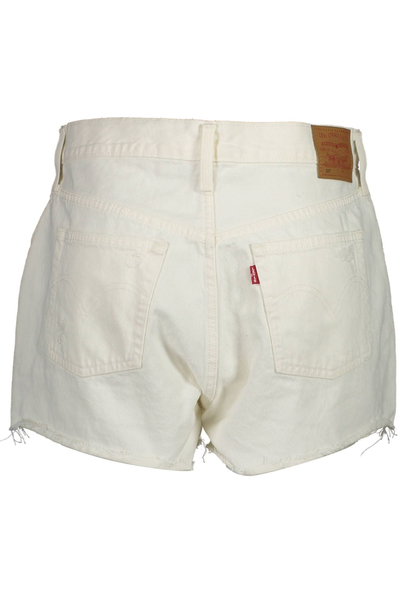 Levi's Short en jean blanc chic avec un attrait classique