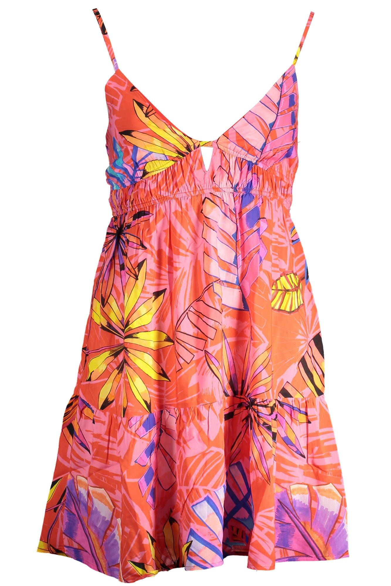 Robe d'été Desigual Radiant Pink avec détails délicats