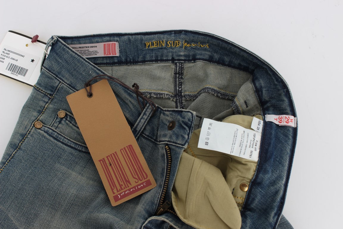 PLEIN SUD Chic Slim Skinny Bleu Délavé Denim