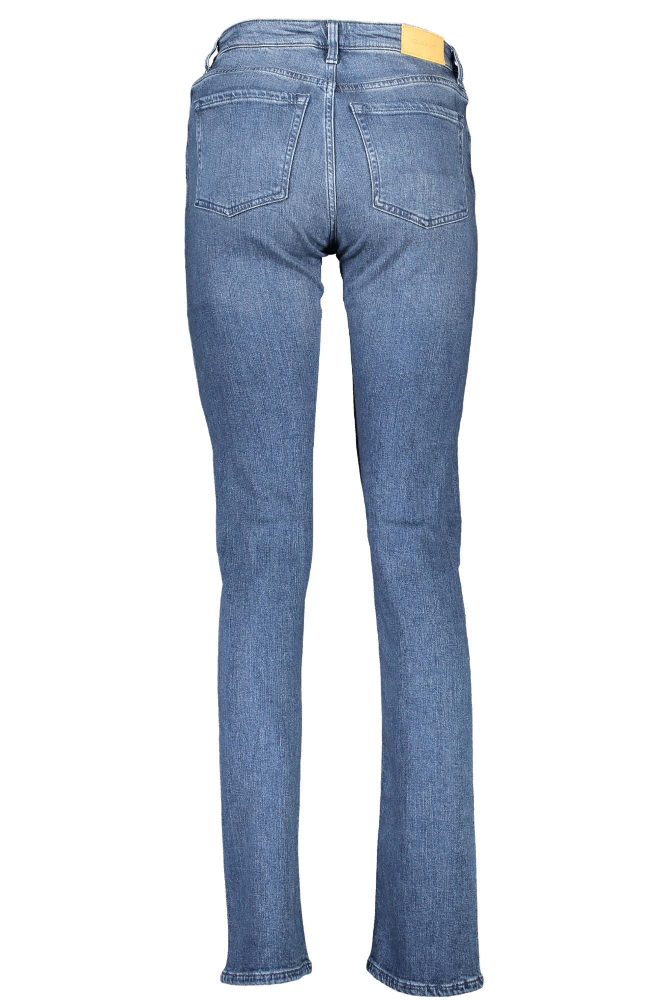 Gant Chic Faded Blue Button-Zip Jeans