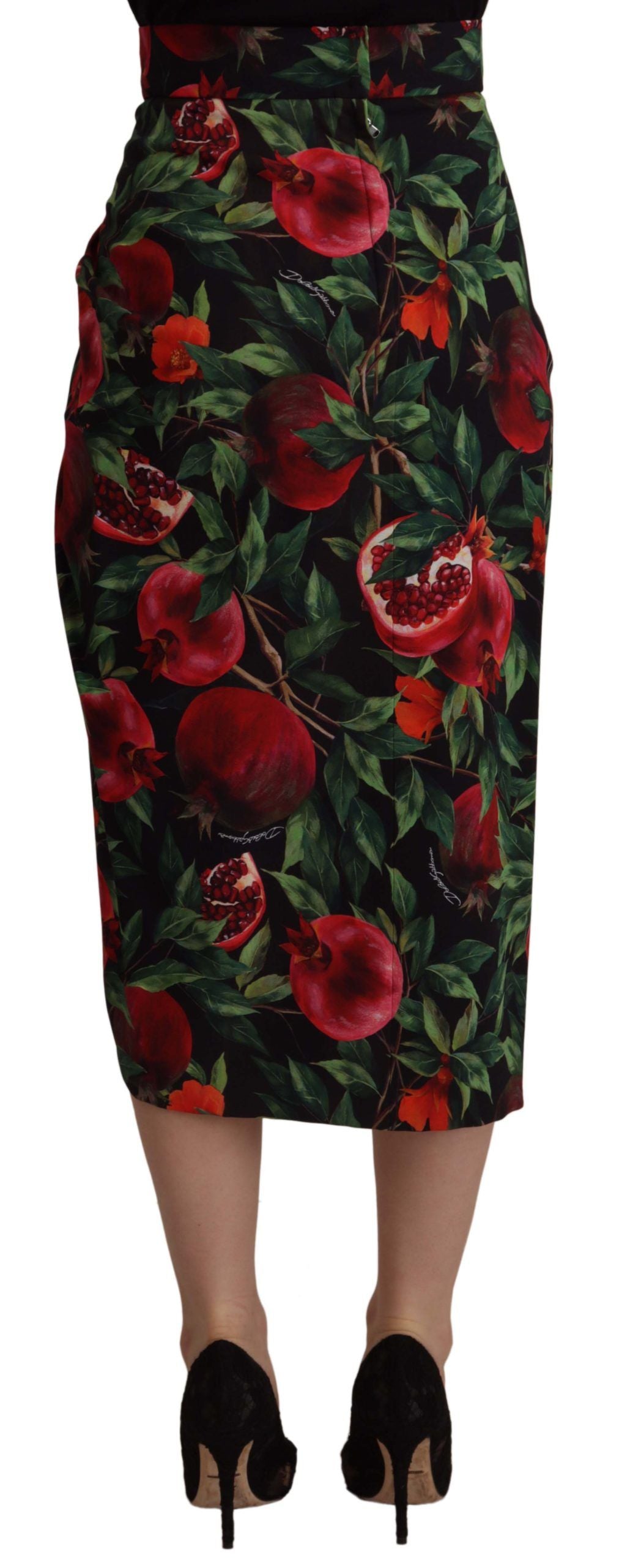 Dolce &amp; Gabbana Chic jupe portefeuille mi-longue à motif fruits