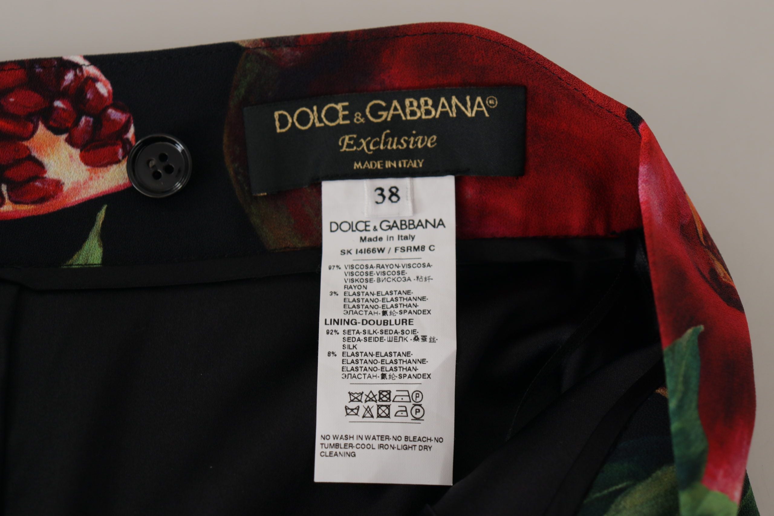 Dolce &amp; Gabbana Chic jupe portefeuille mi-longue à motif fruits