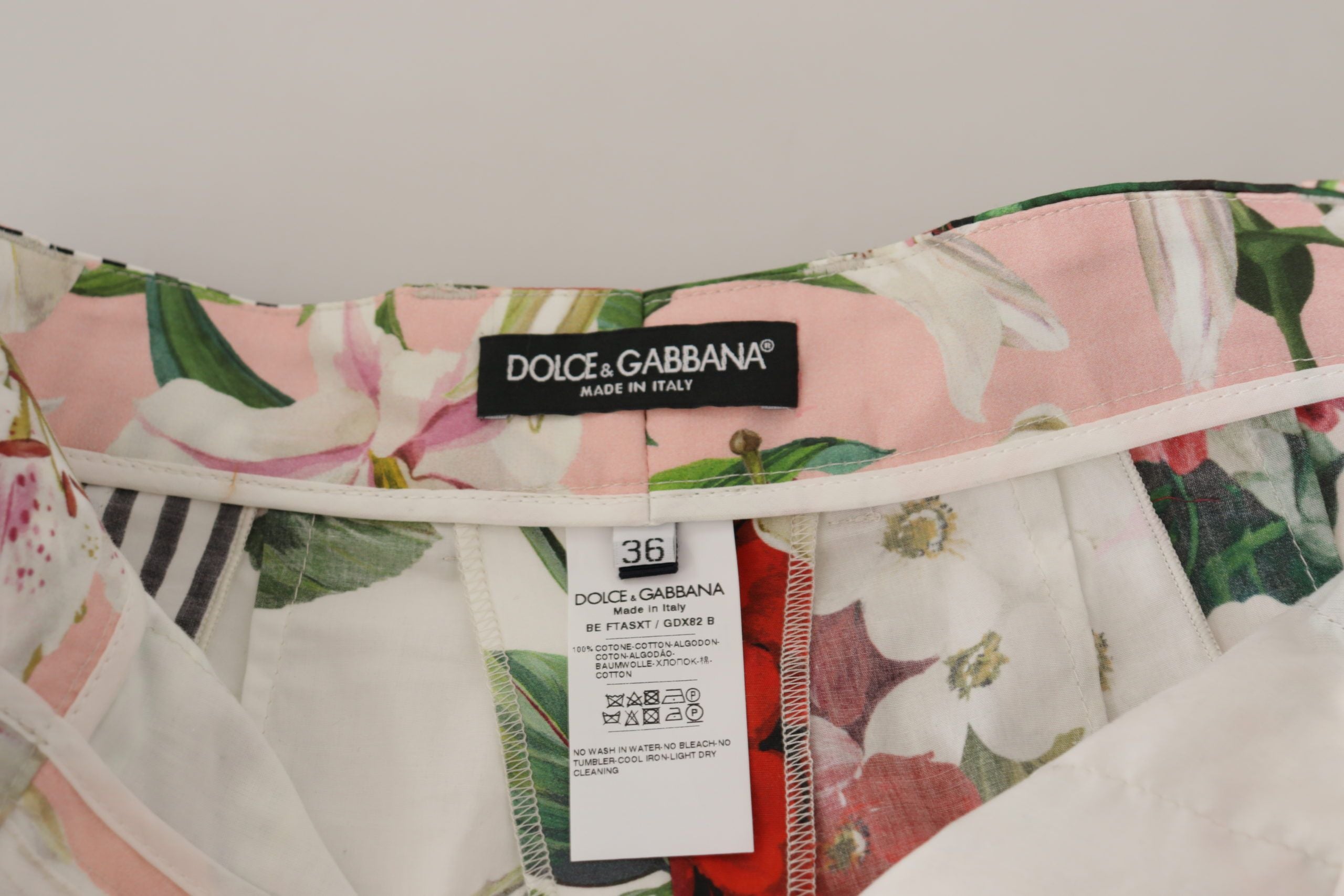 Dolce &amp; Gabbana Short taille haute à fleurs