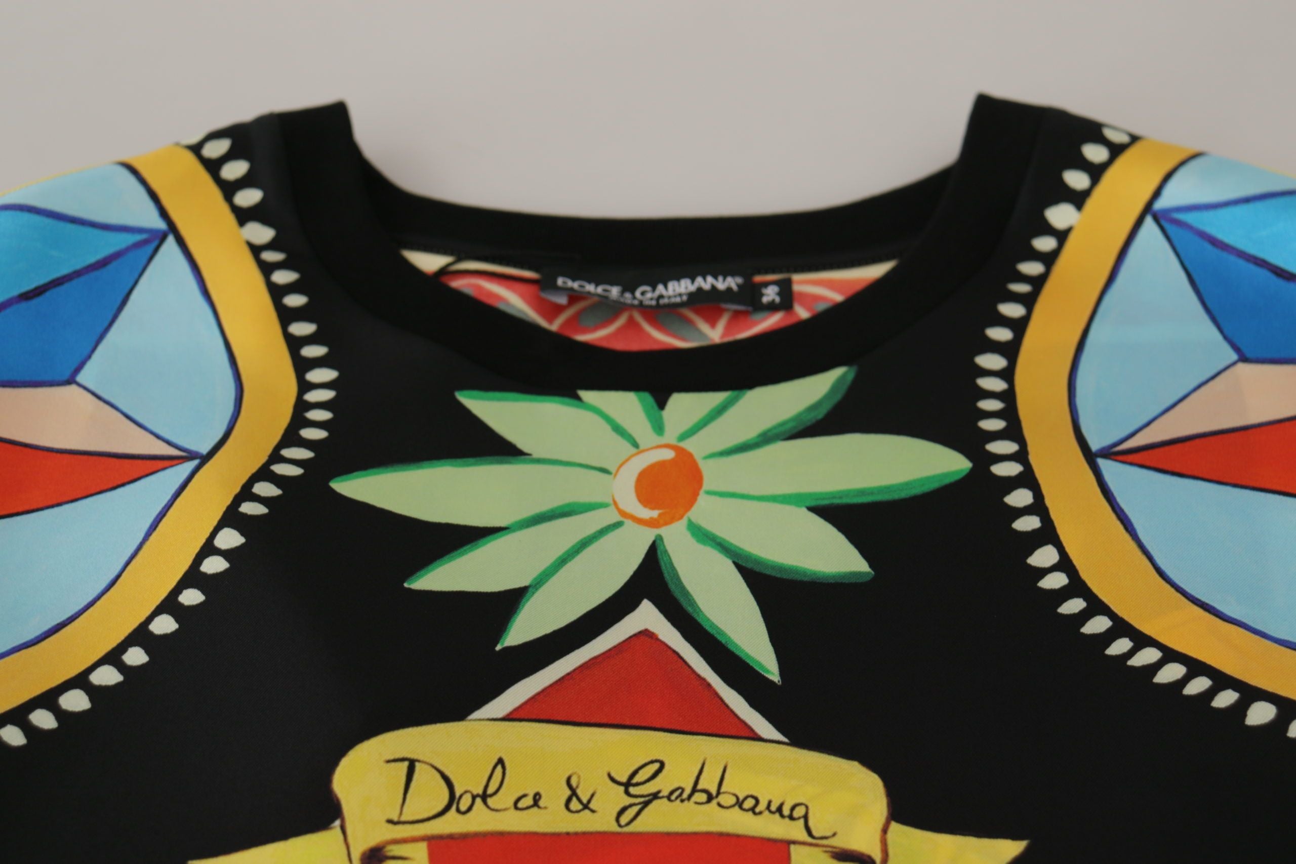 Dolce &amp; Gabbana Haut glamour en soie multicolore