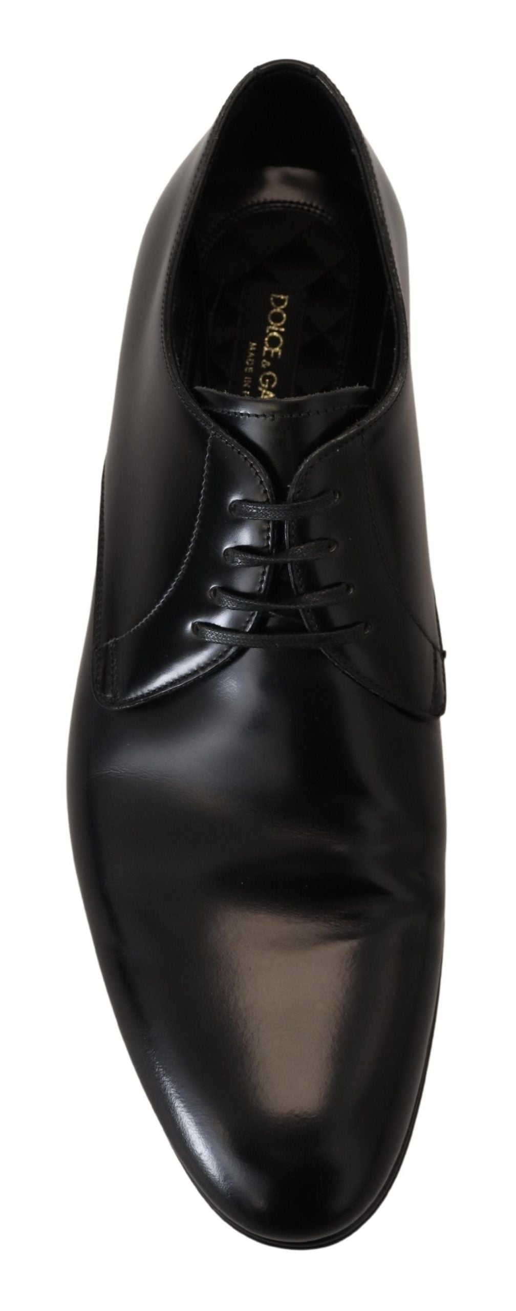 Dolce &amp; Gabbana élégantes chaussures derby en cuir noir