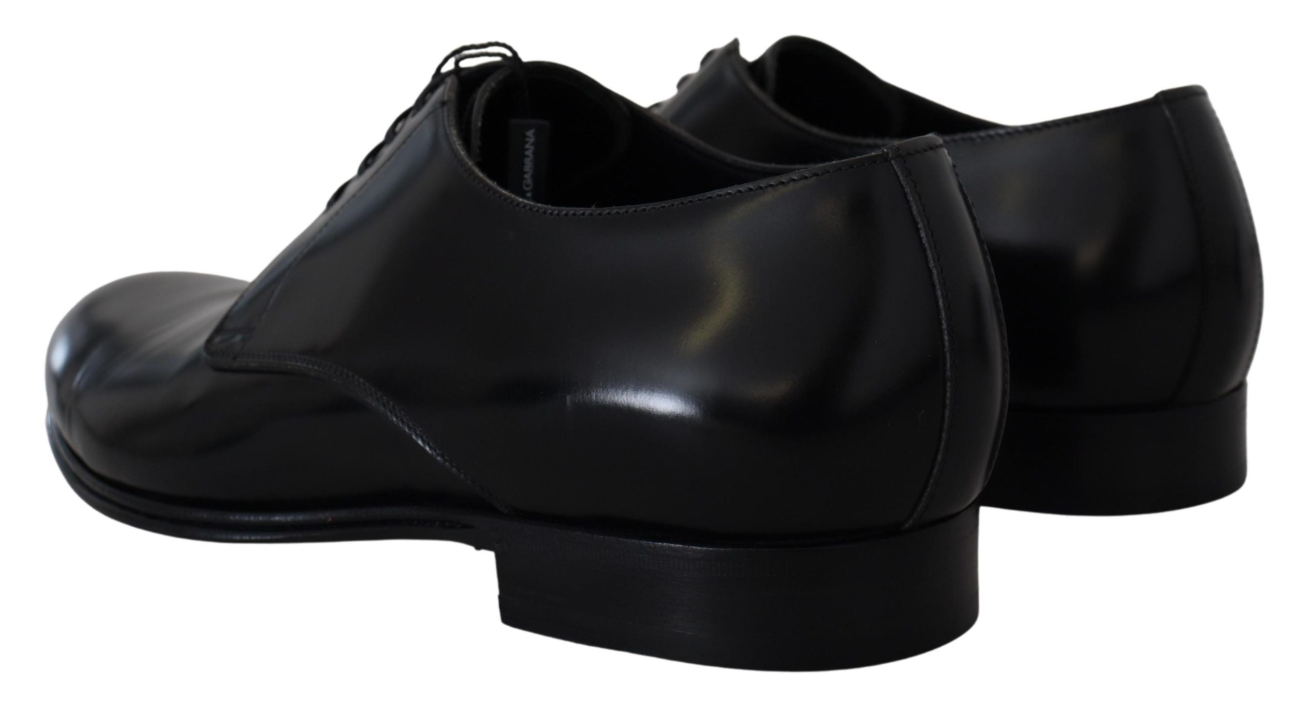 Dolce &amp; Gabbana élégantes chaussures derby en cuir noir