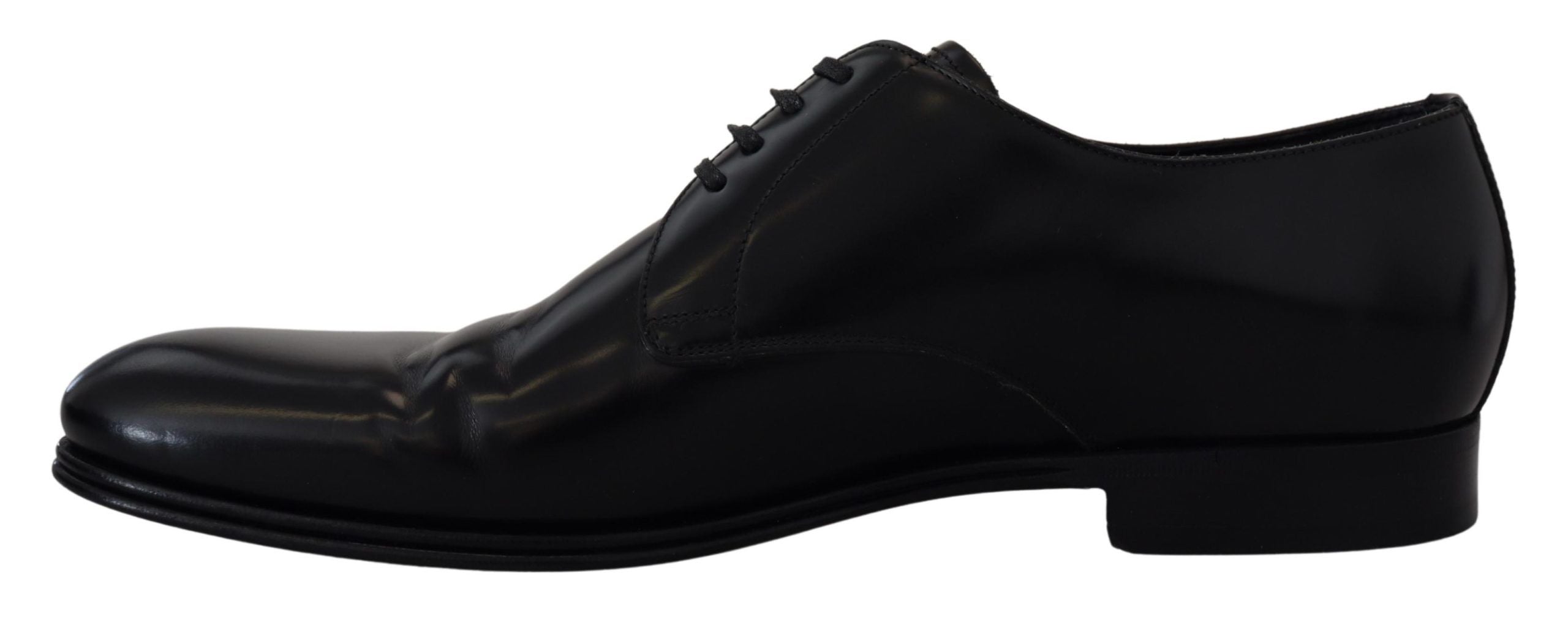 Dolce &amp; Gabbana élégantes chaussures derby en cuir noir