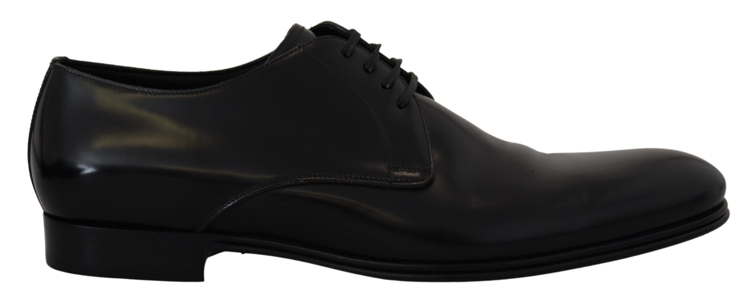 Dolce &amp; Gabbana élégantes chaussures derby en cuir noir