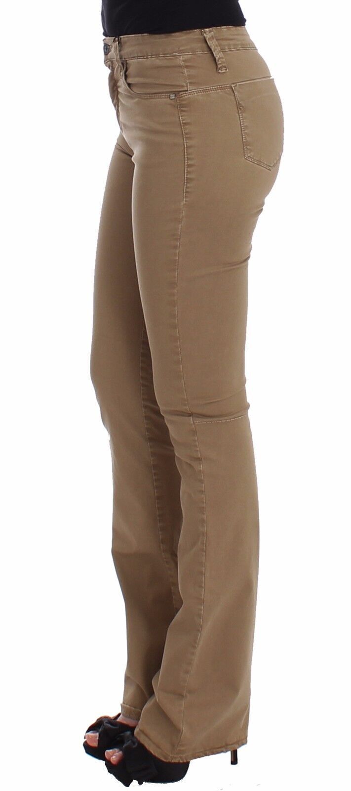 Costume National Chic - Jean tendance beige à jambe droite