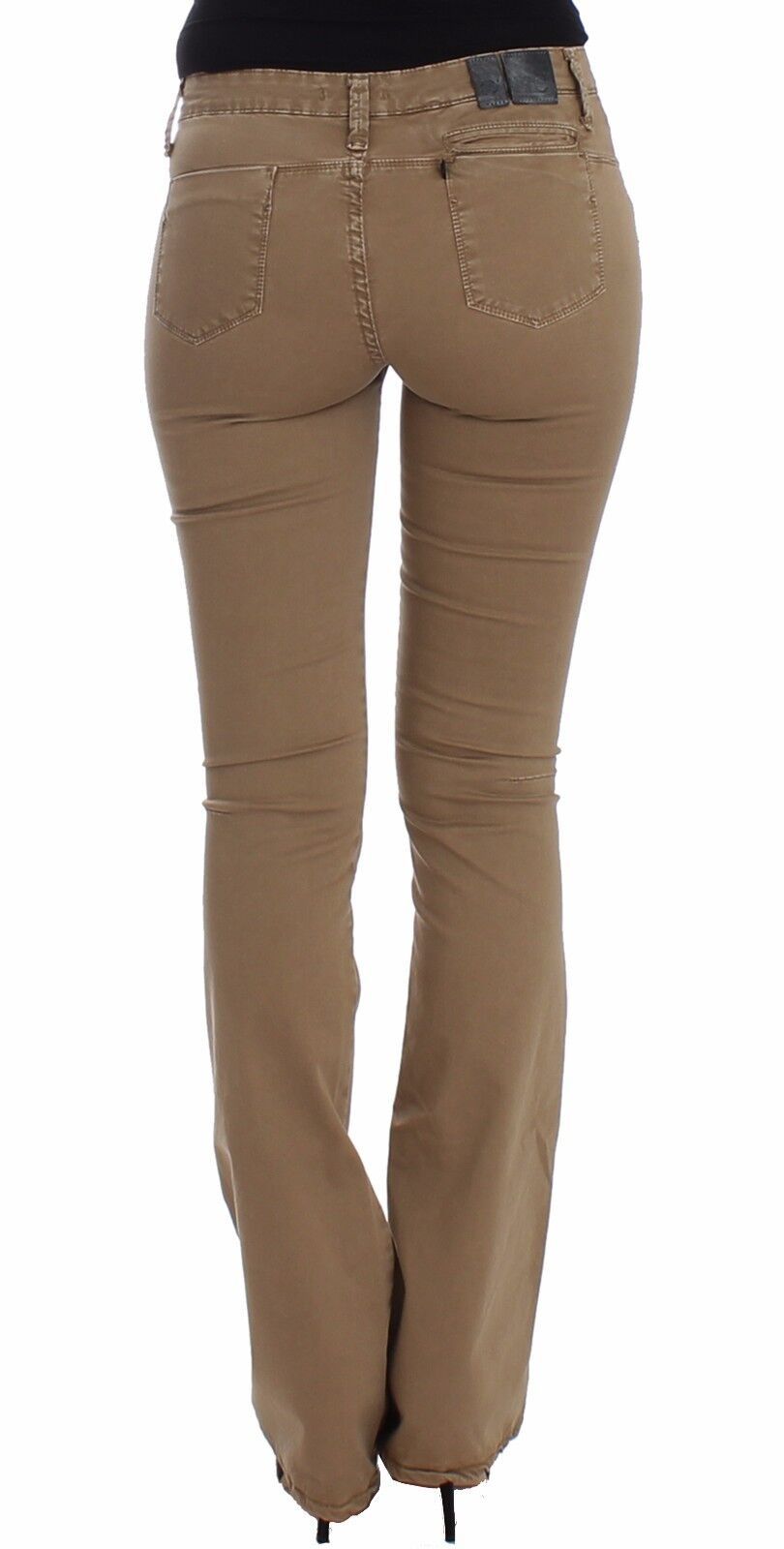 Costume National Chic - Jean tendance beige à jambe droite