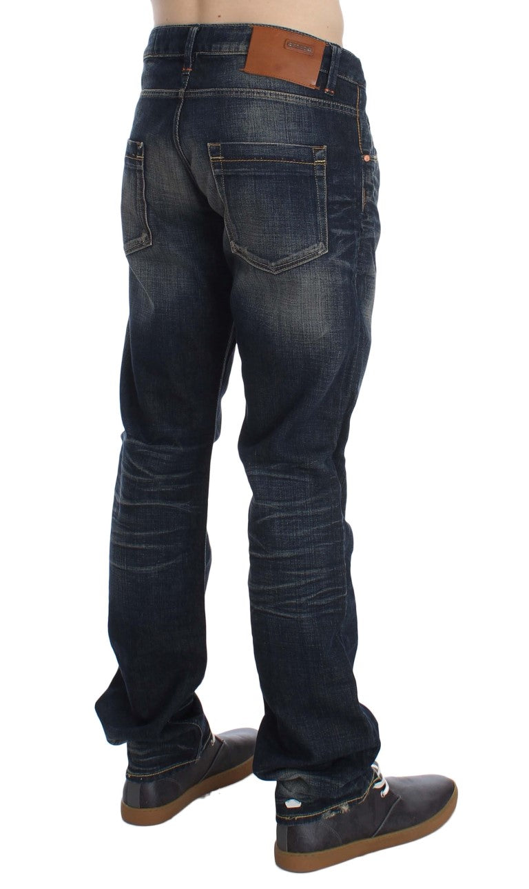 Acht Elegant Straight Fit Low Waist Men's Jeans