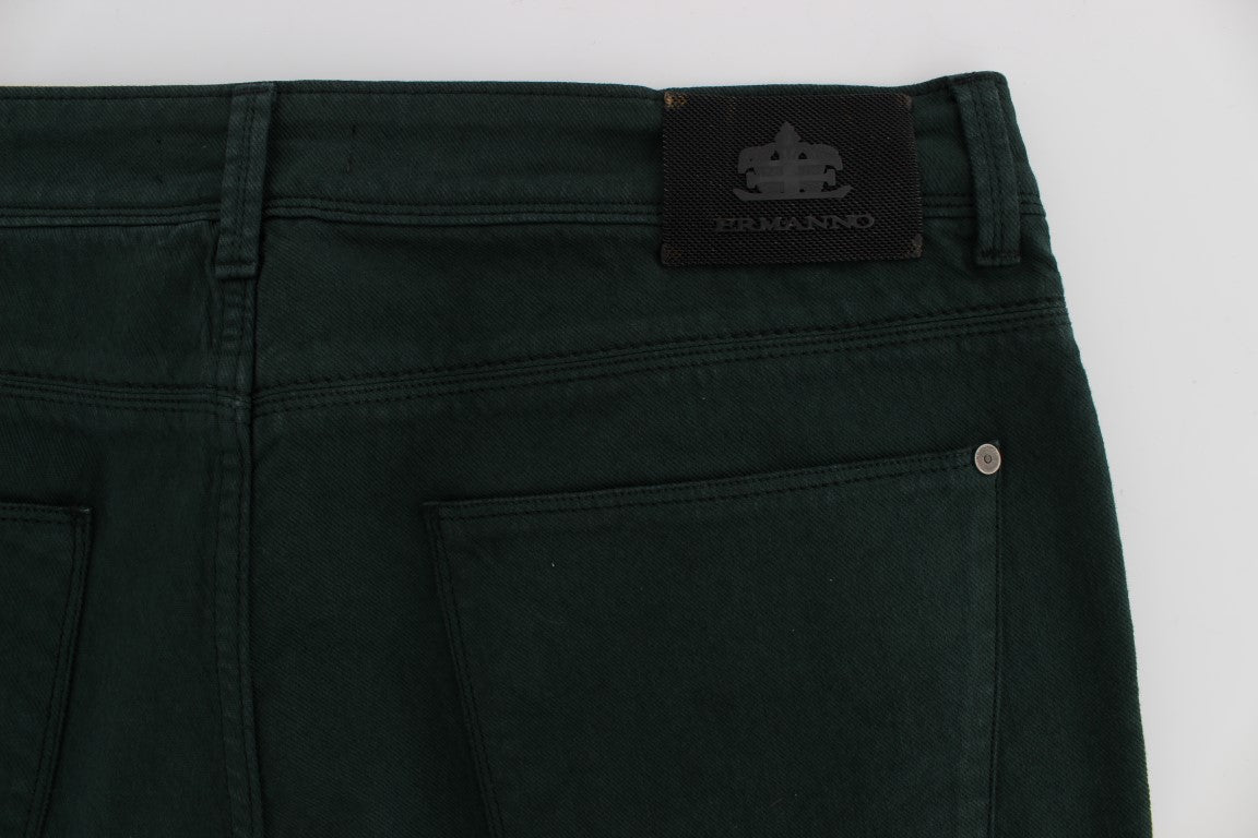 Ermanno Scervino Jean coupe droite chic vert