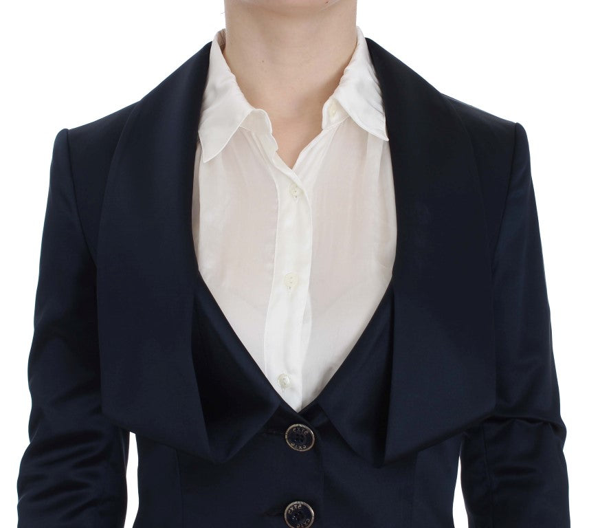 Veste blazer bleue élégante Exte avec une touche de créateur