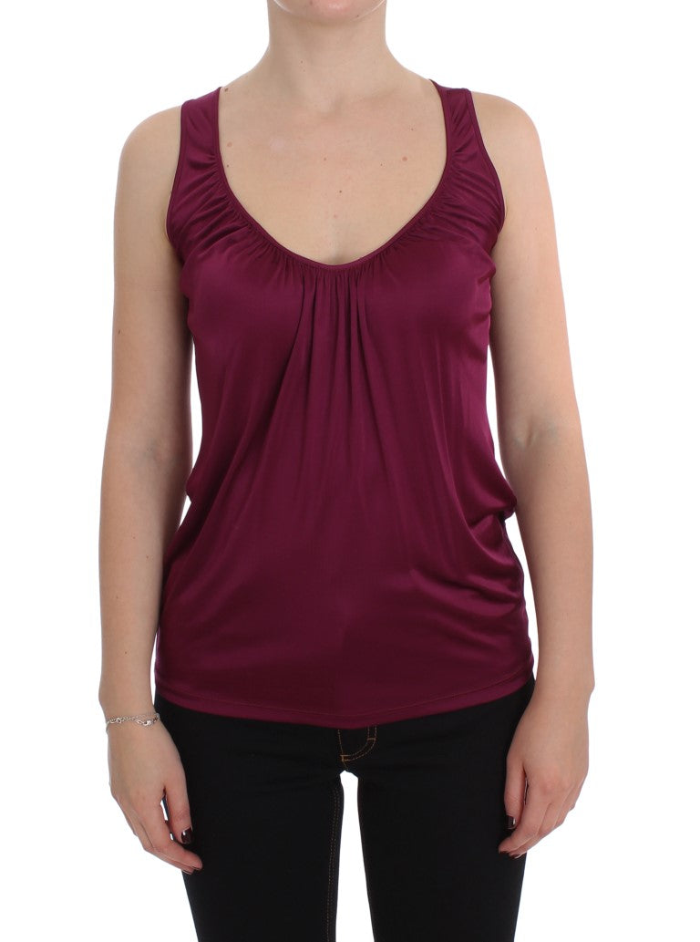 PLEIN SUD Blouse élégante en rayonne violette