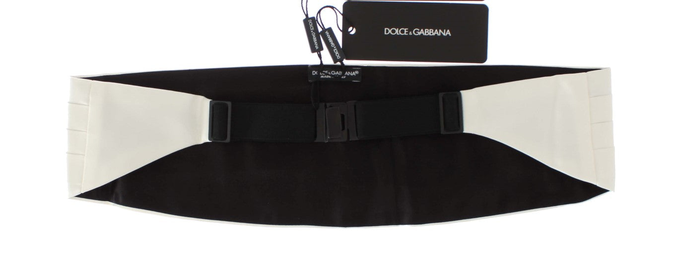 Ceinture de smoking en soie blanche exclusive Dolce &amp; Gabbana