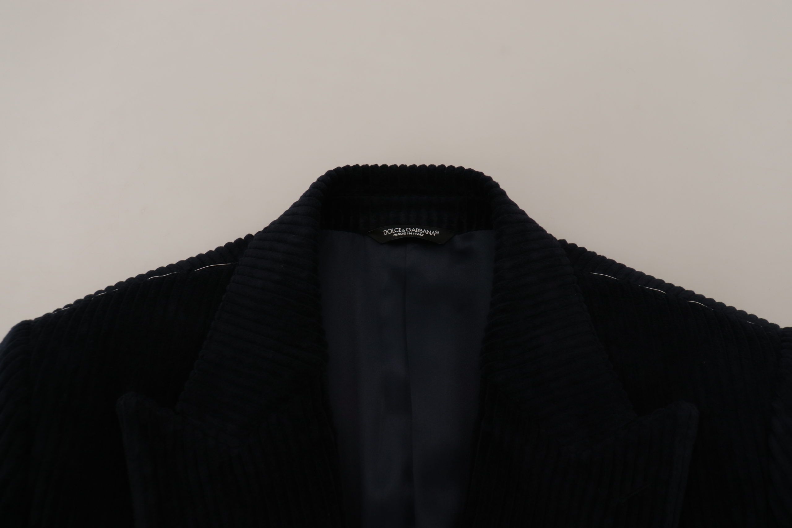 Dolce &amp; Gabbana Veste cardigan longue en coton noir élégante