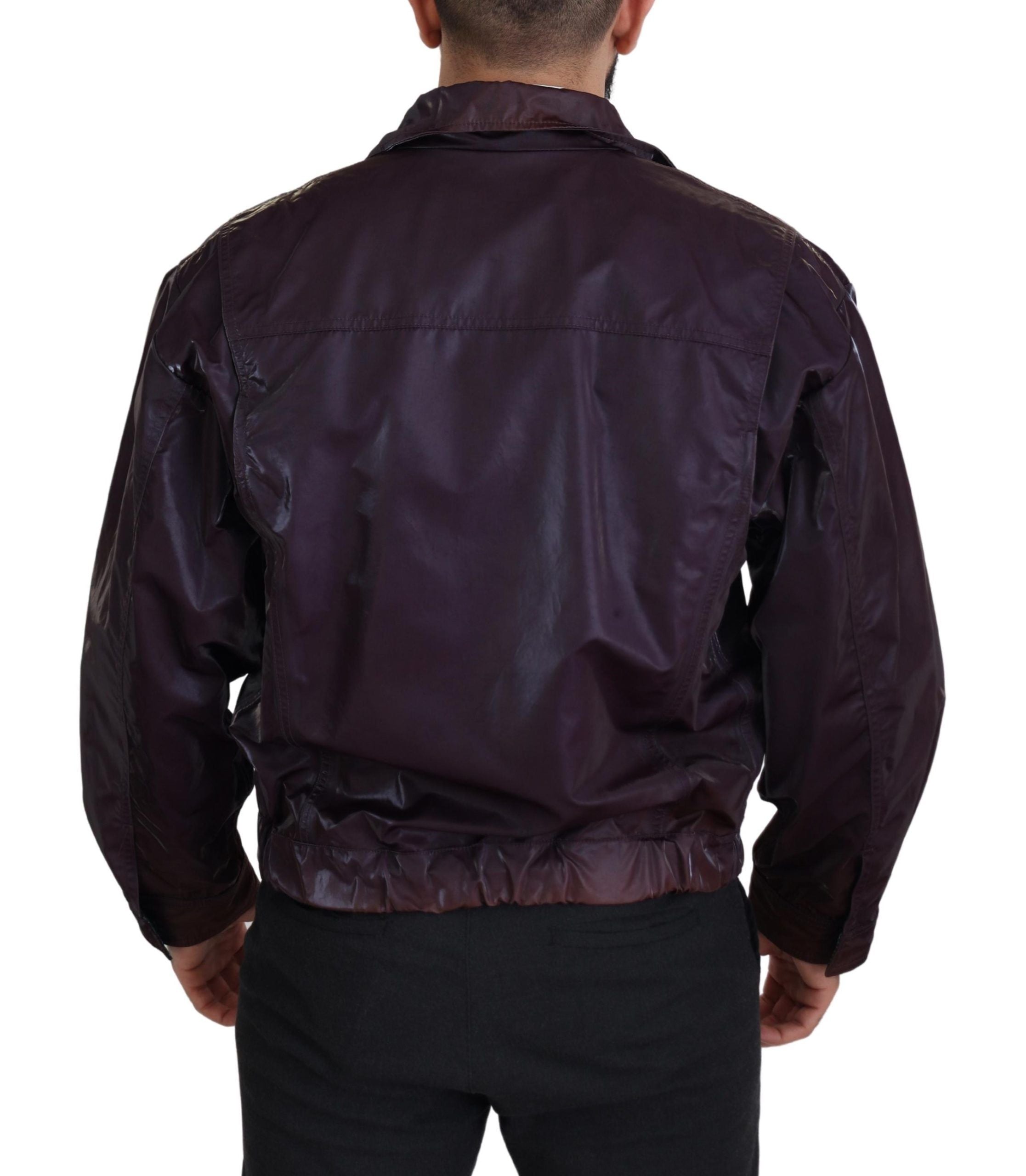 Dolce &amp; Gabbana Veste de motard violette élégante