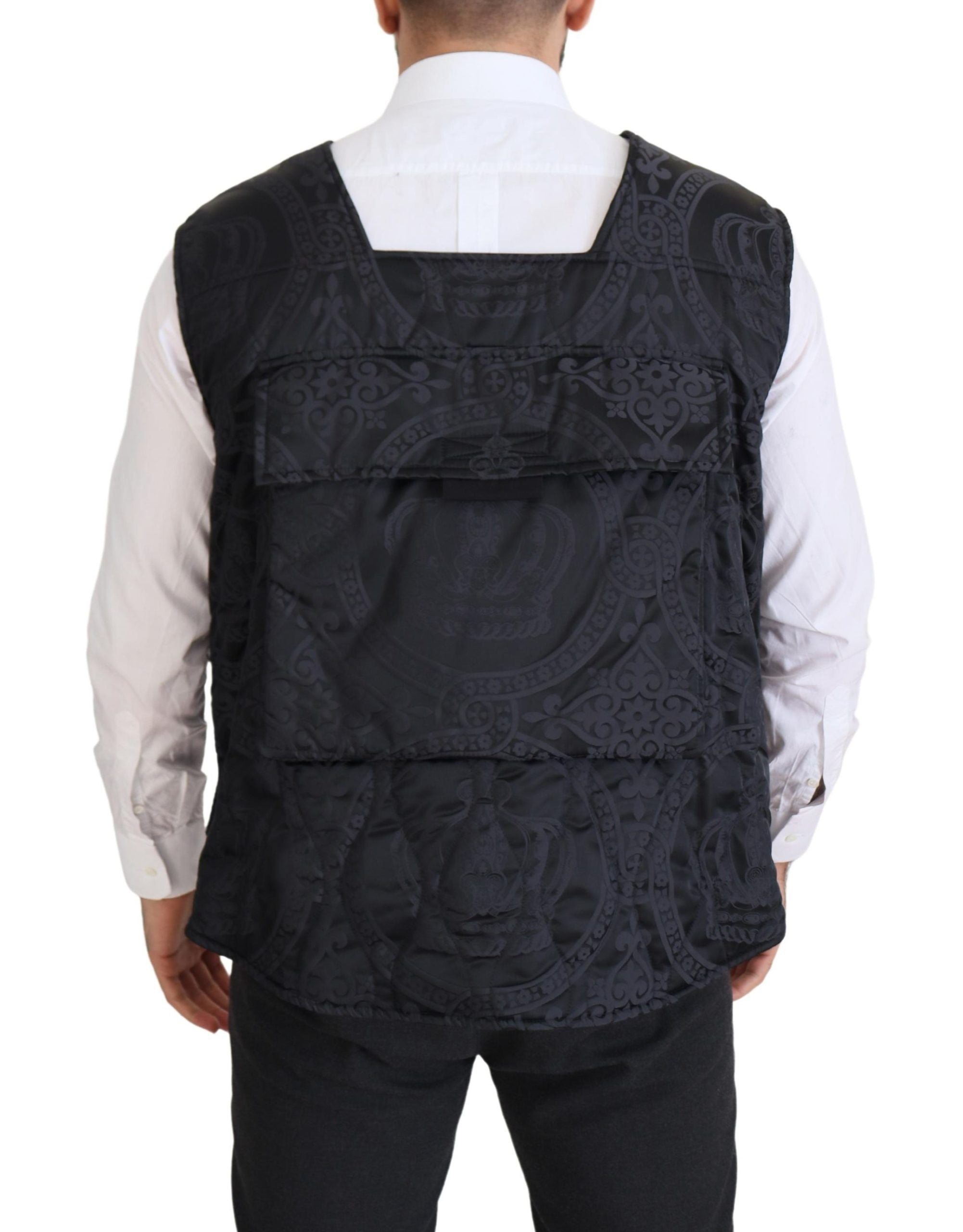 Dolce &amp; Gabbana Veste gilet sans manches élégante en noir