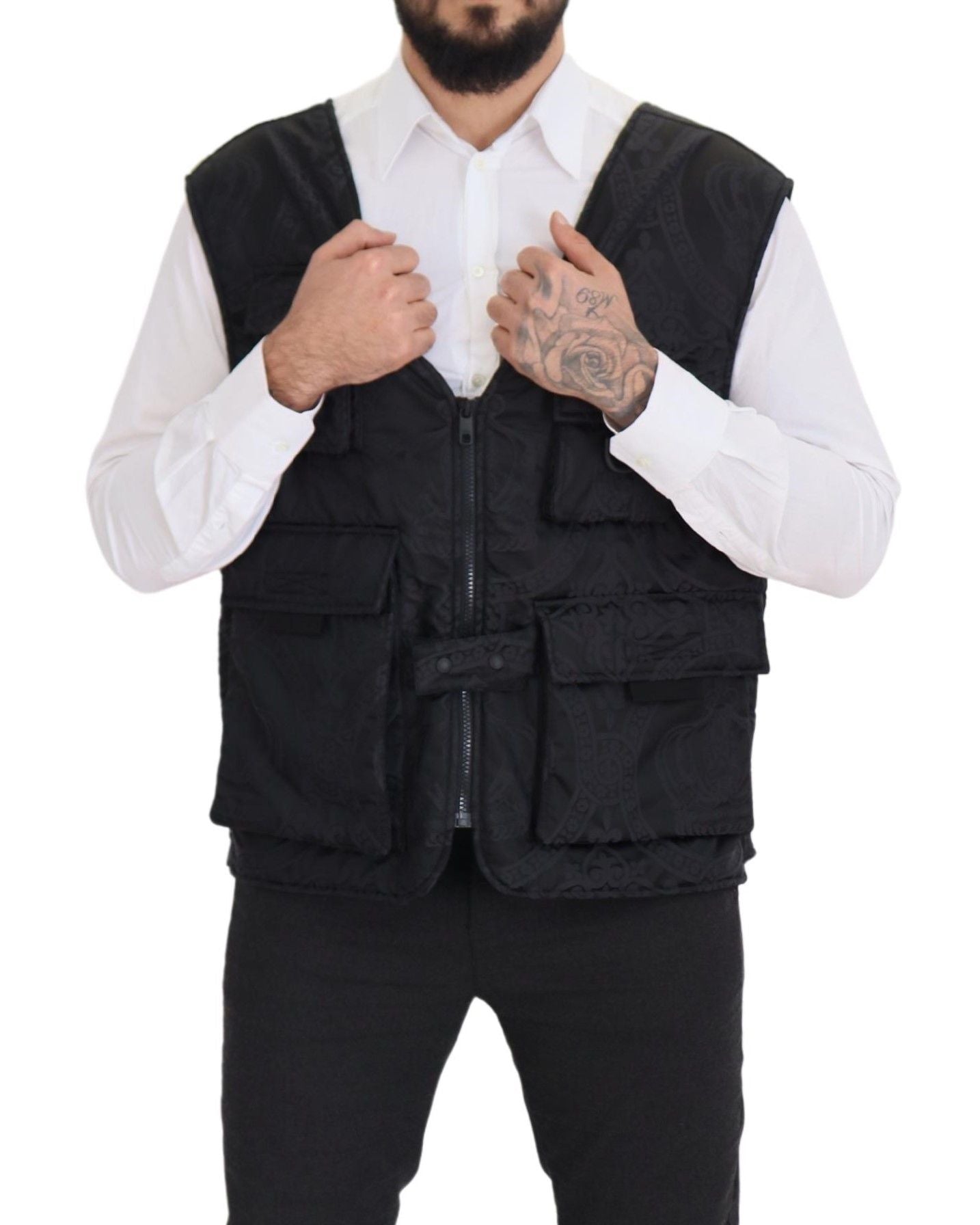 Dolce &amp; Gabbana Veste gilet sans manches élégante en noir