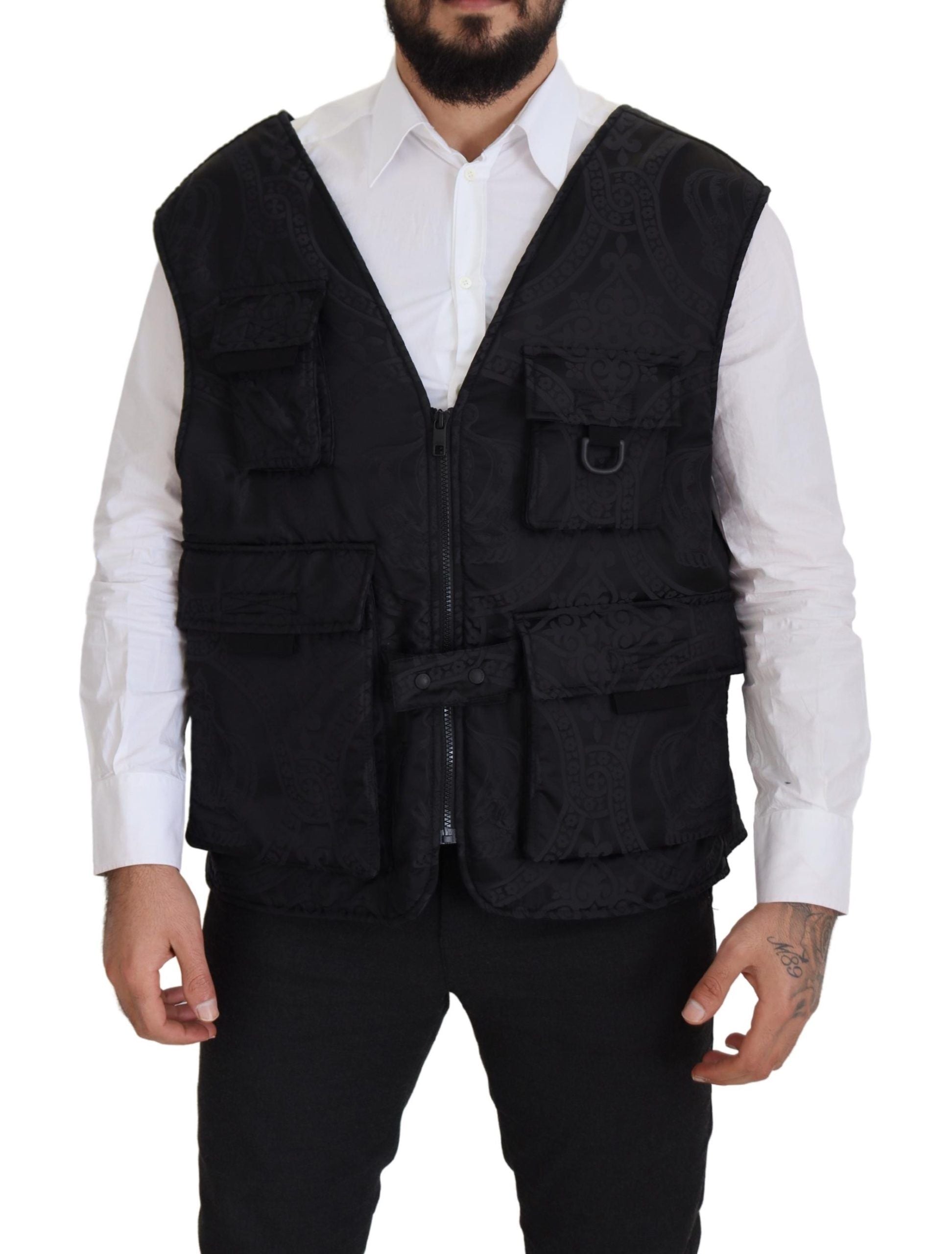 Dolce &amp; Gabbana Veste gilet sans manches élégante en noir