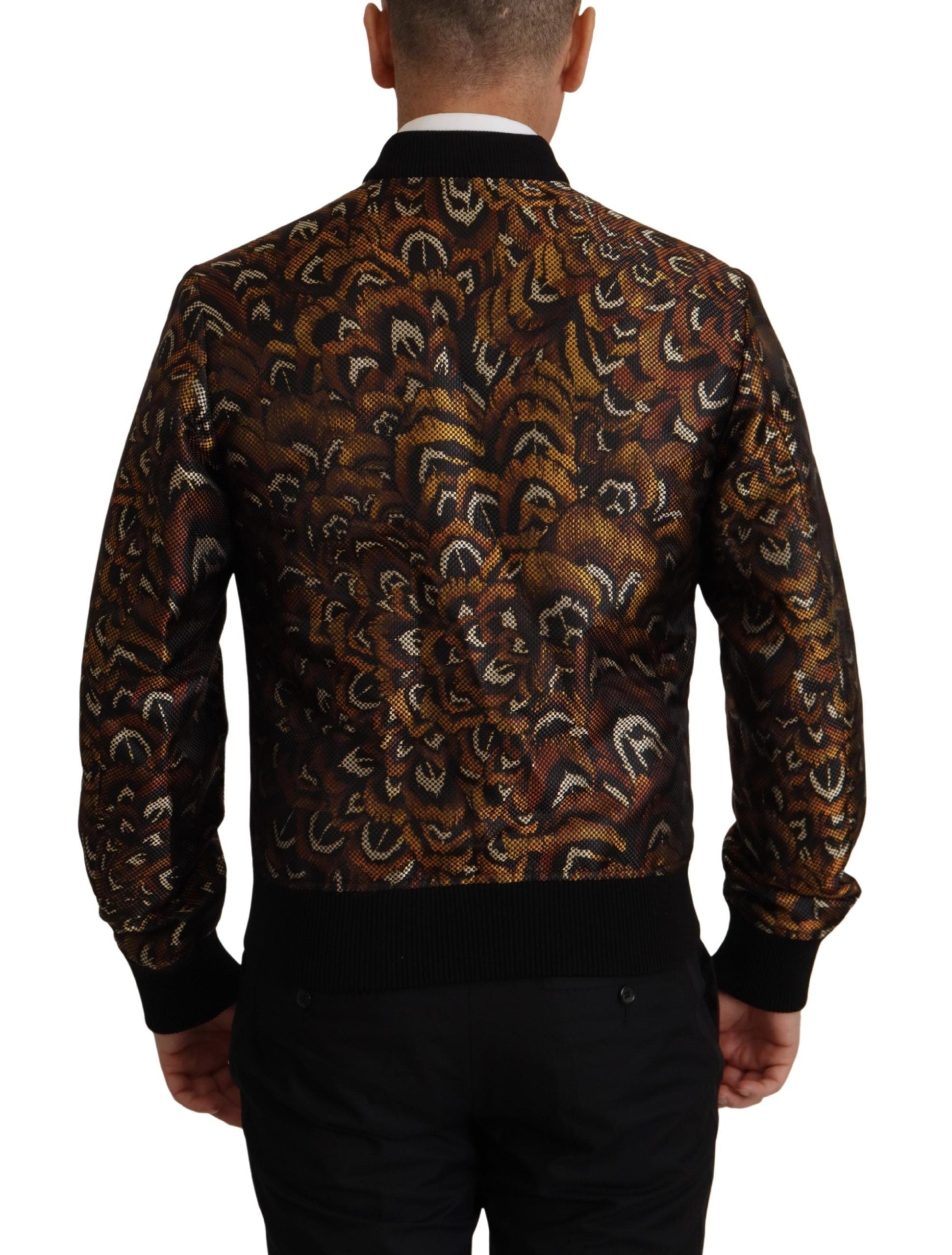 Dolce &amp; Gabbana Veste blouson marron élégante