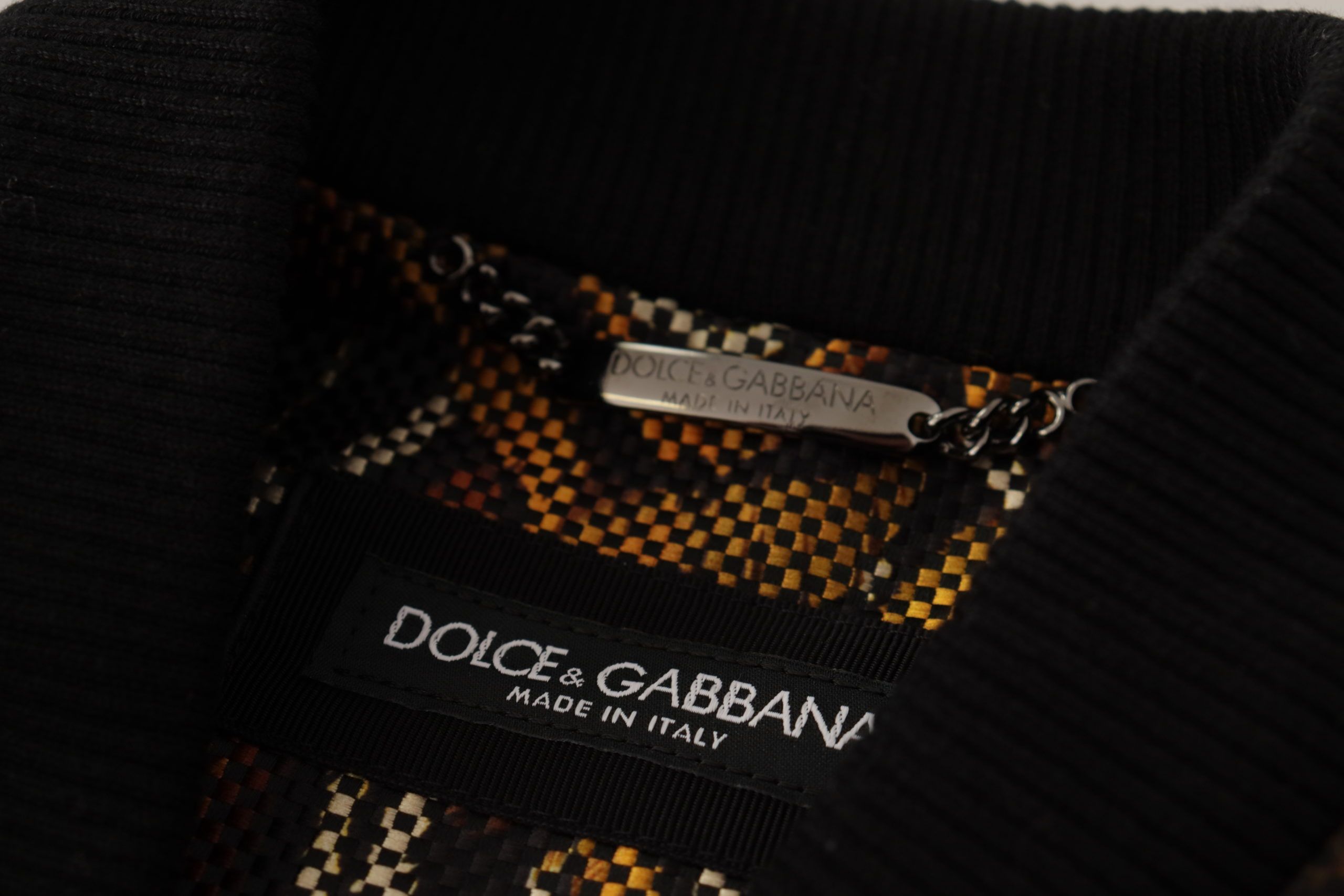 Dolce &amp; Gabbana Veste blouson marron élégante