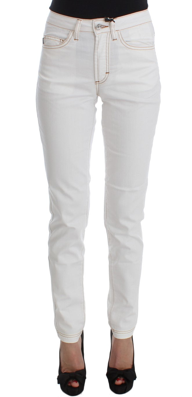 Cavalli Chic Jean Slim Blanc