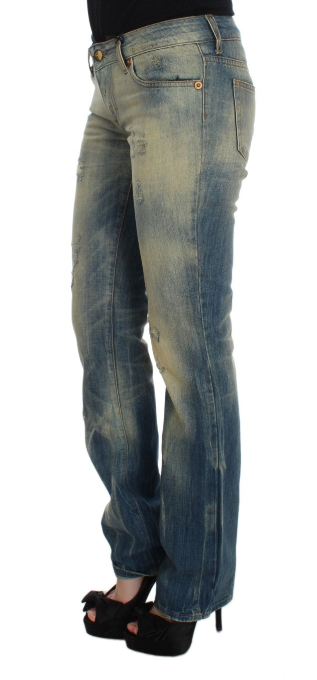 Cavalli - Jean slim élégant bleu bootcut