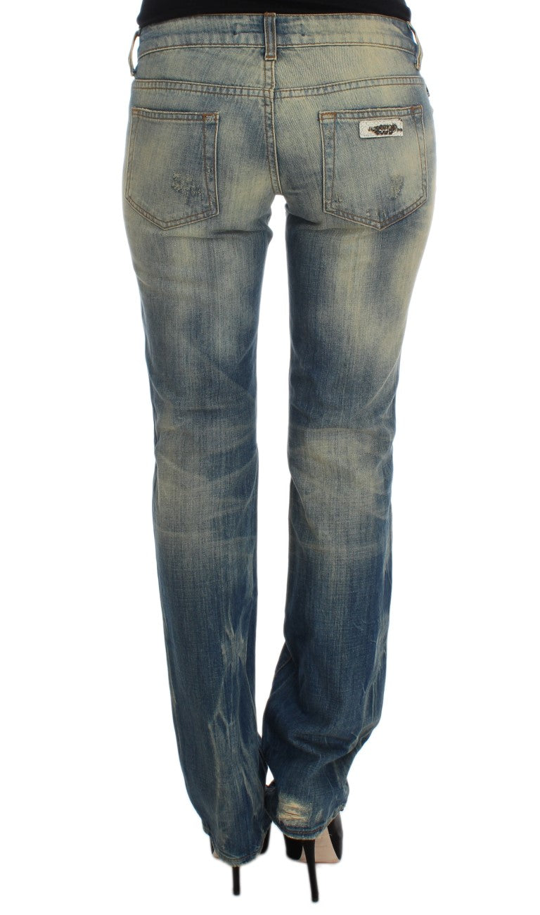 Cavalli - Jean slim élégant bleu bootcut